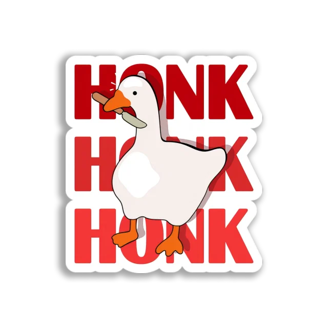 Untitled Goose Knife Sticker