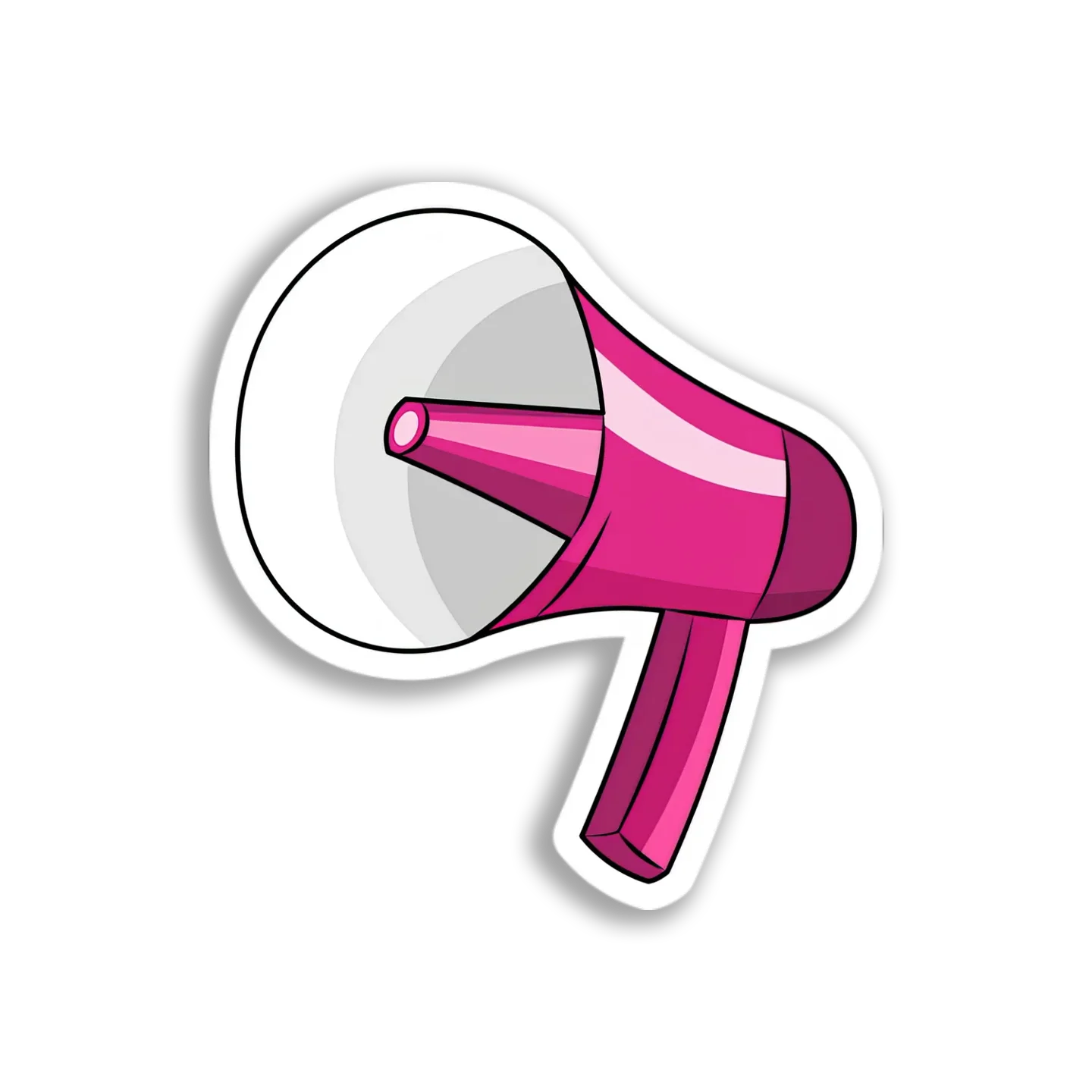 Pink Megaphone Sticker