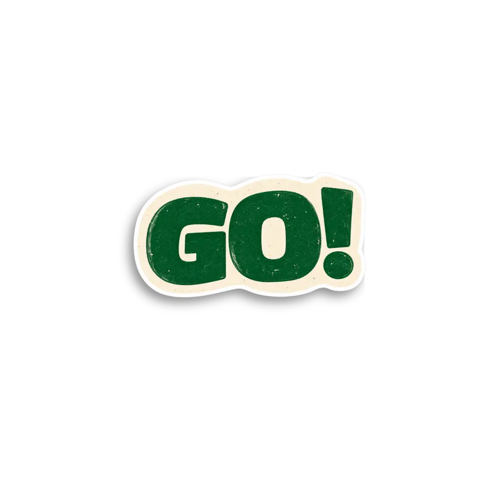 Go Green Sticker