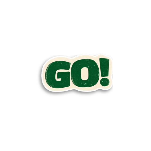 Go Green Sticker