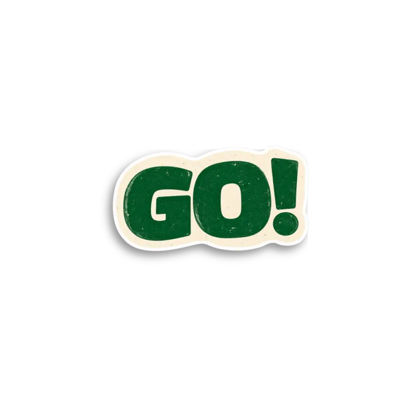Go Green Sticker