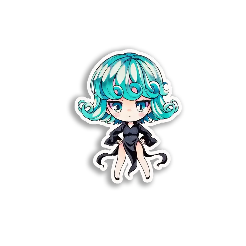 Tatsumaki Chibi Art Sticker