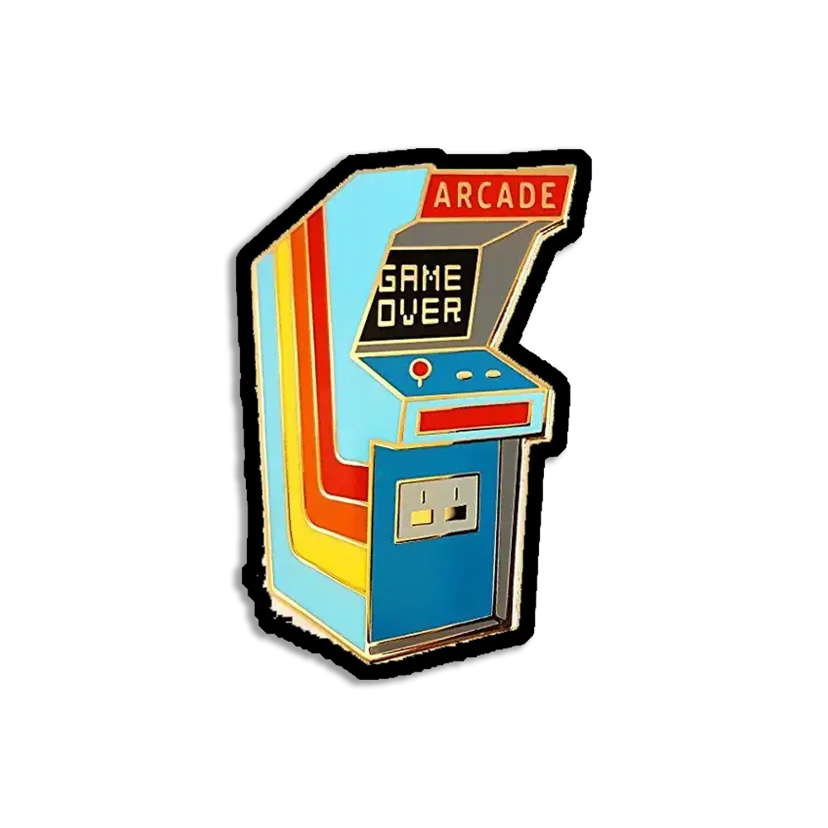 Retro Arcade Game Cabinet Sticker