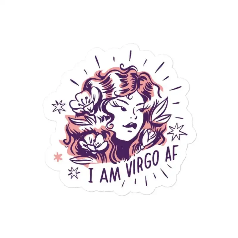 I am Virgo AF Zodiac Sticker
