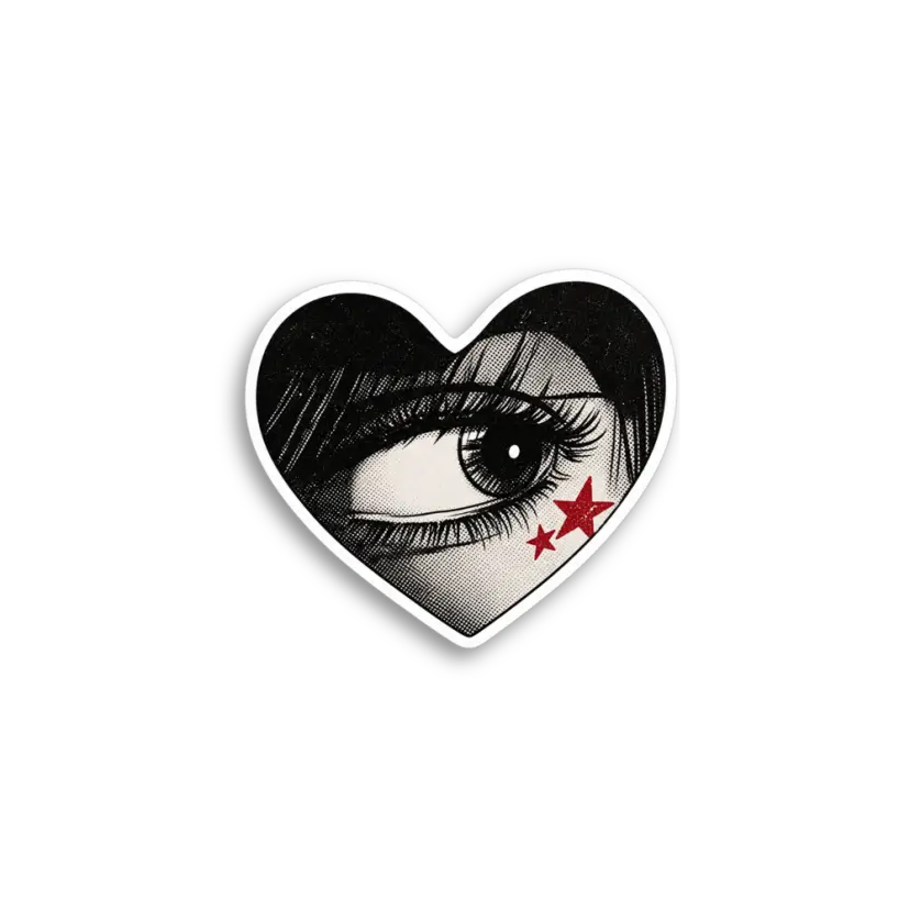 Eye Heart Sticker
