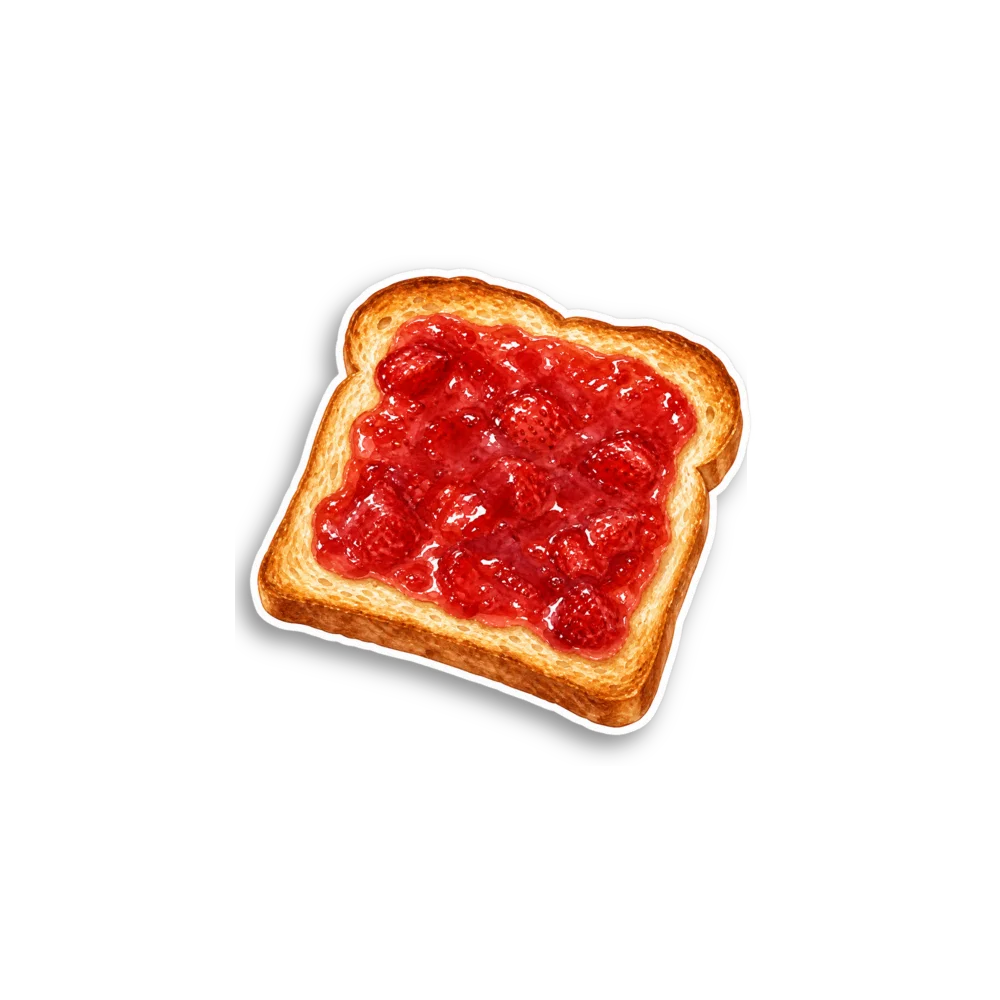 Jam Toast Sticker