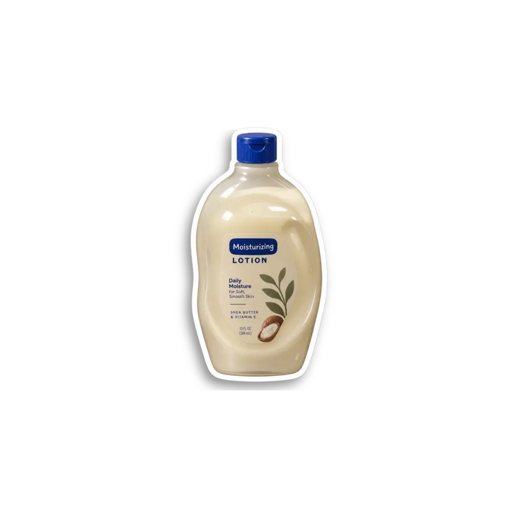 Blue Lotion Bottle Sticker