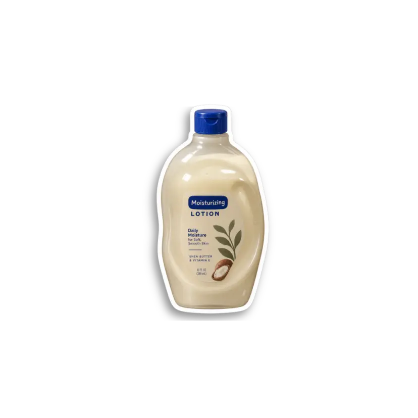 Blue Lotion Bottle Sticker