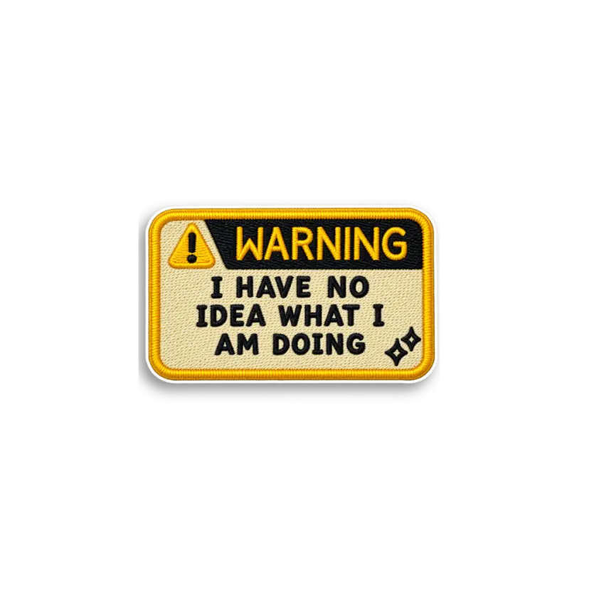Warning Patch Sticker