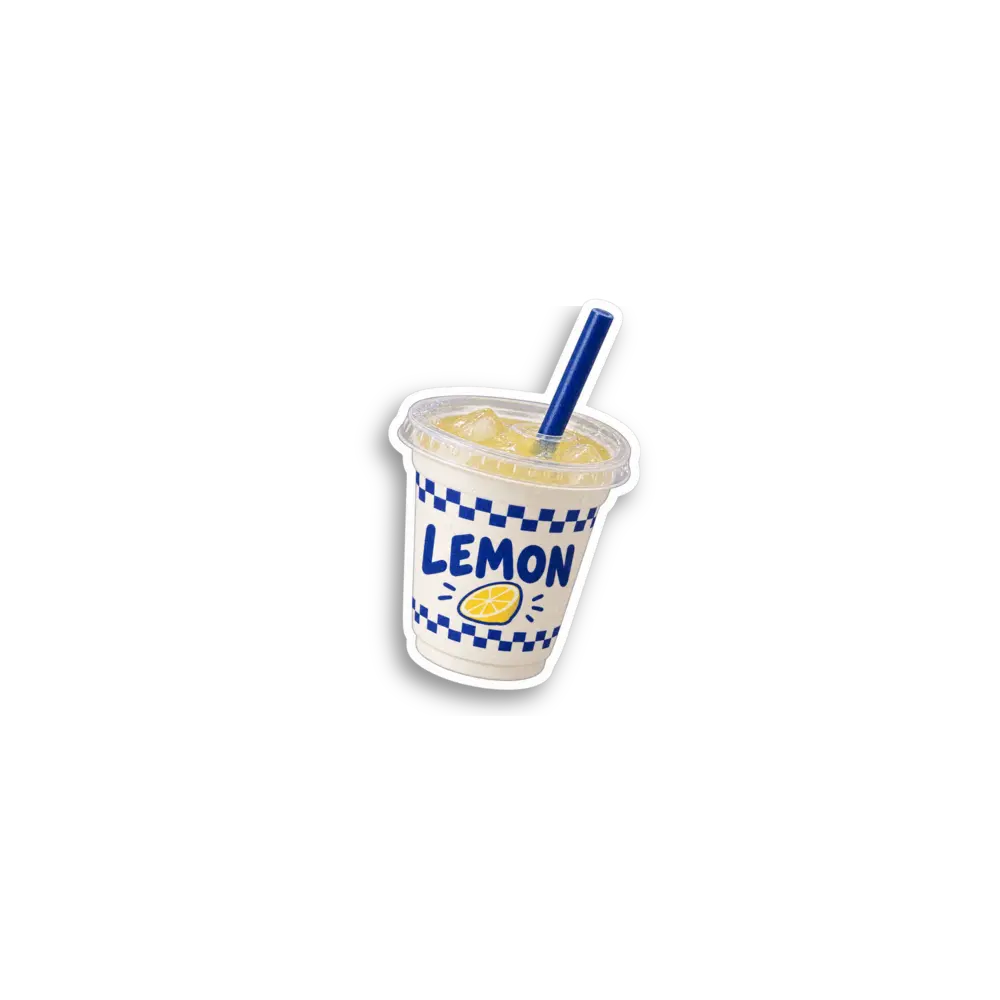 Lemon Juice Cup Sticker