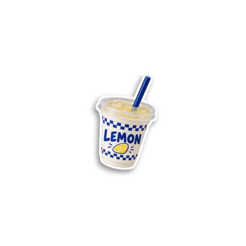Lemon Juice Cup Sticker