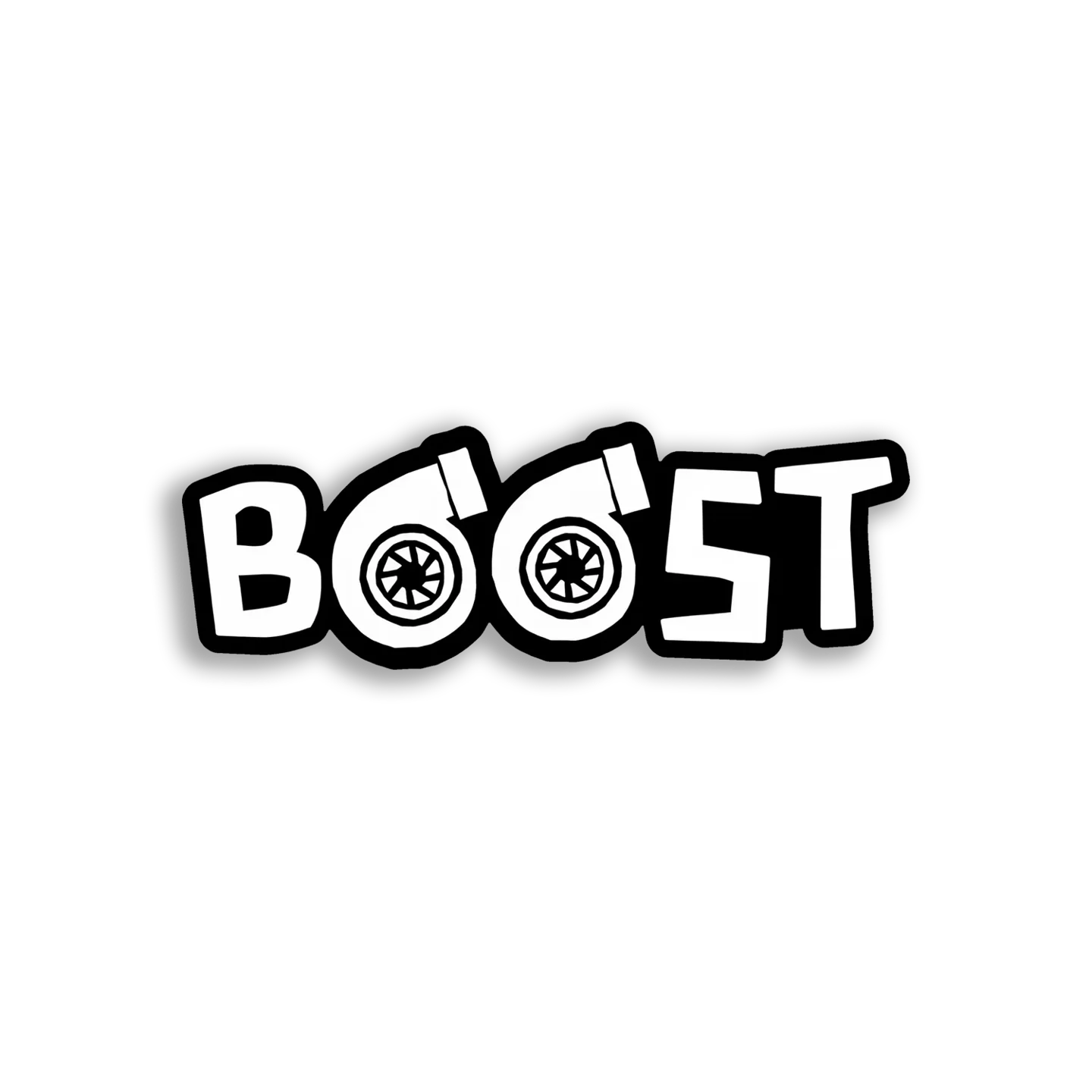 Boost With Turbochargers Car Sticker