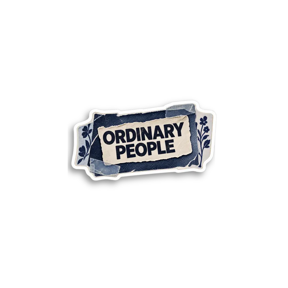 Ordinary People Label Sticker