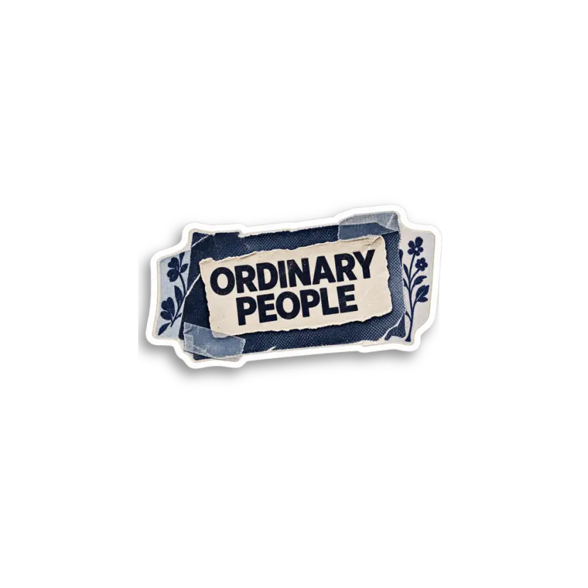 Ordinary People Label Sticker