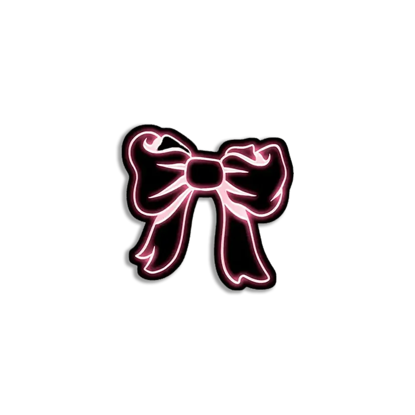 Neon Bow Sticker