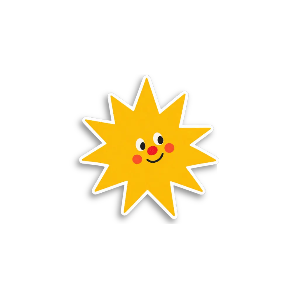 Sunny Face Sticker