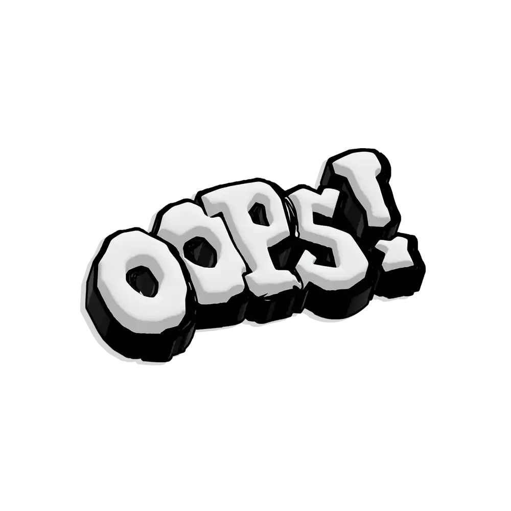 Oops Sticker