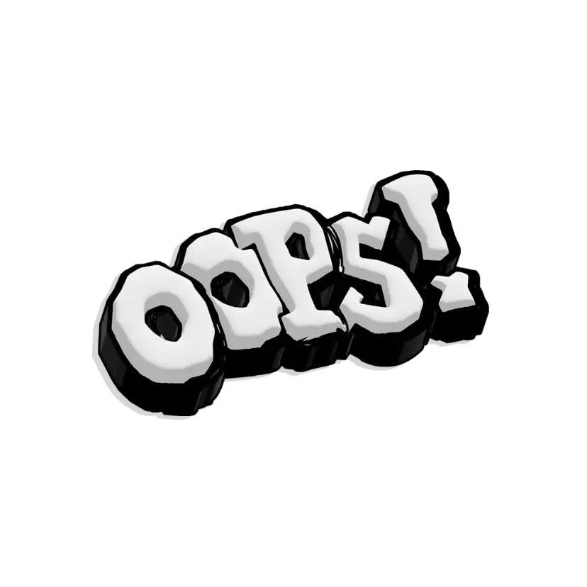 Oops Sticker