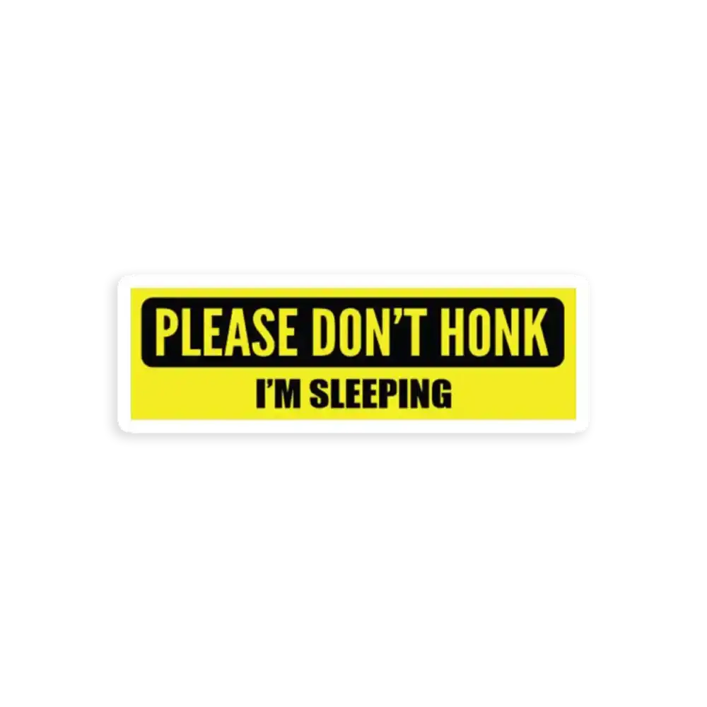 Im Sleeping Bumper Car Sticker Car Sticker