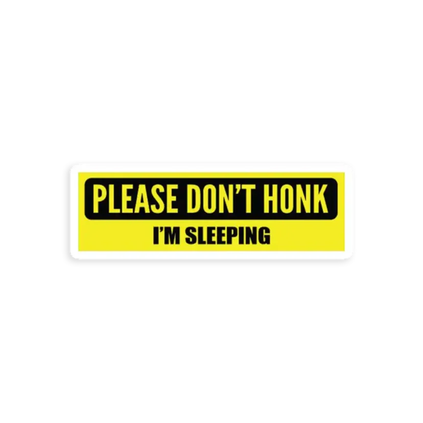 Im Sleeping Bumper Car Sticker Car Sticker
