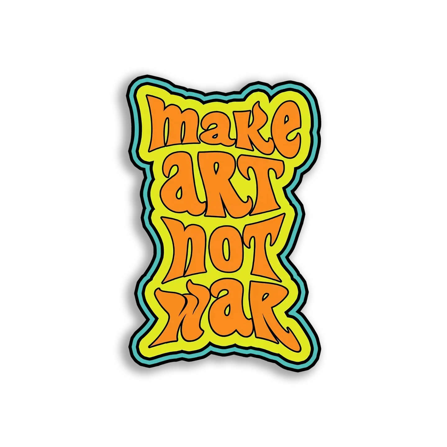 Make Art Not War Sticker