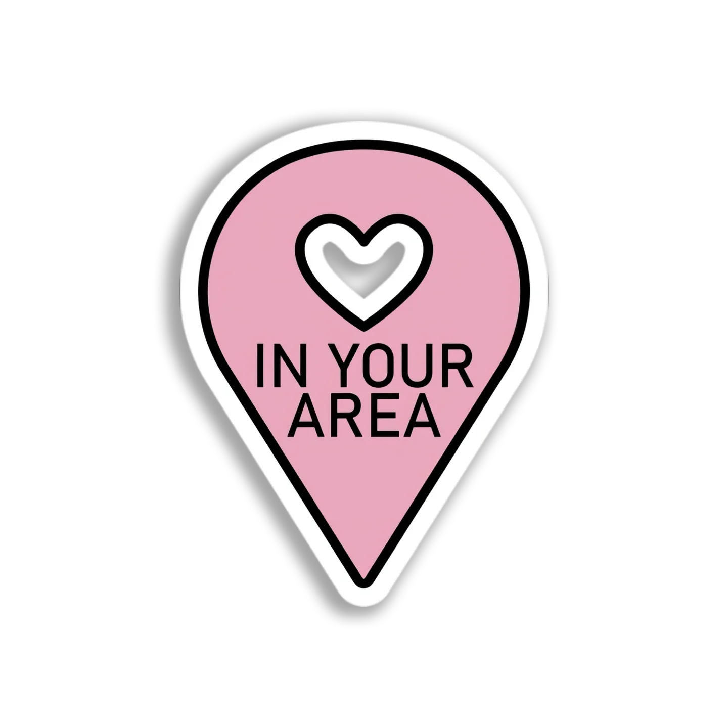 Local Heart Location Sticker