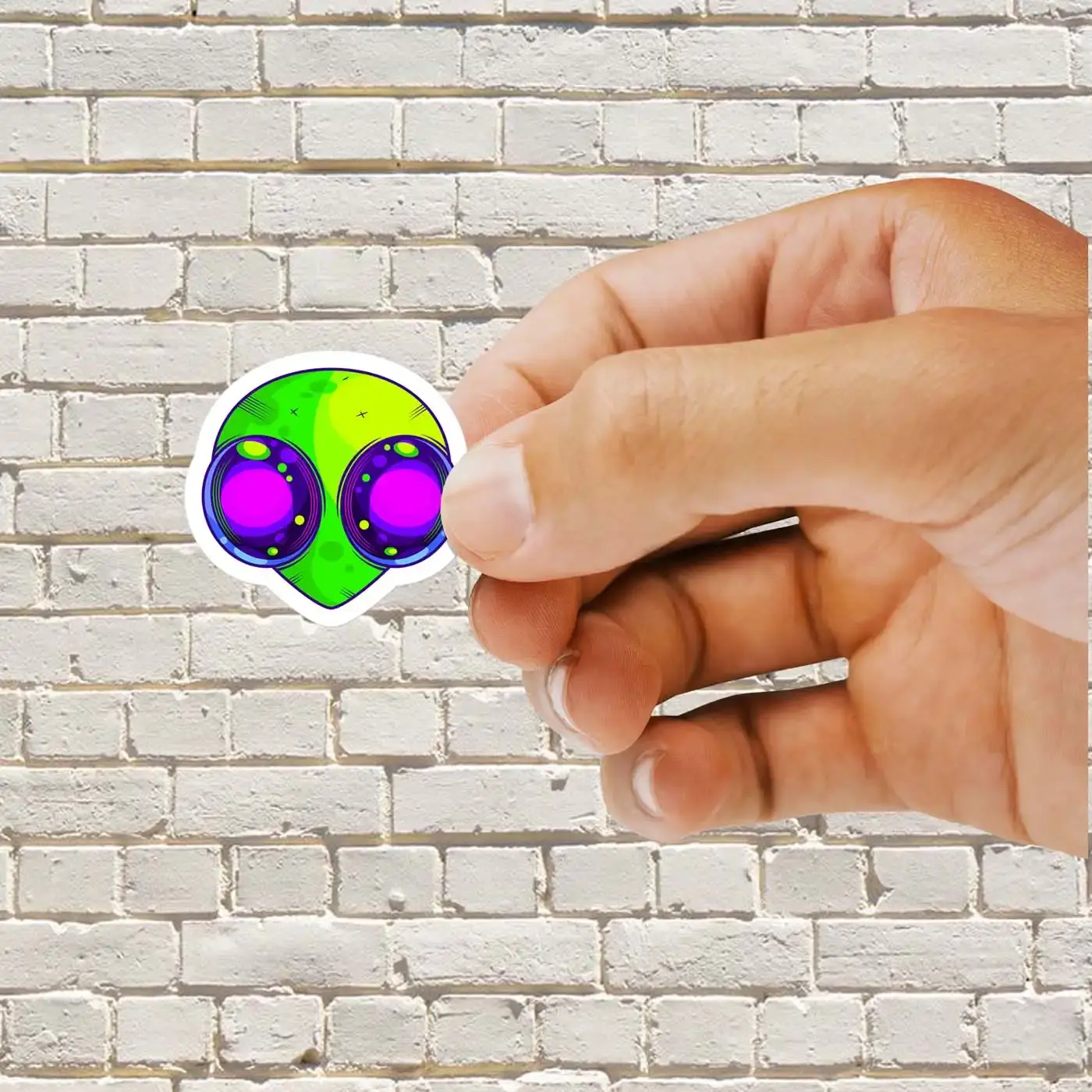 Big Eyed Alien Sticker