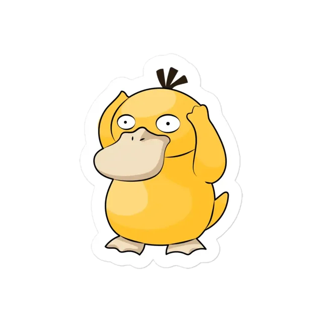 Pokemon Psyduck Sticker