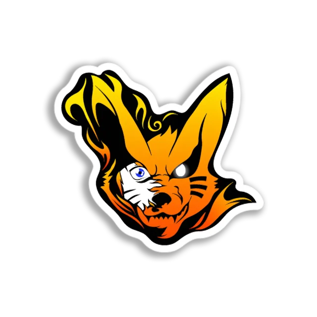 Nine-Tailed Fox Head Sticker