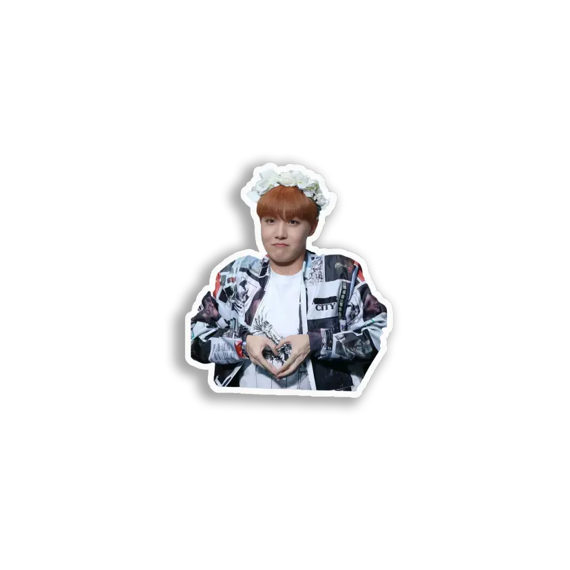 J-Hope Heart Sign Sticker