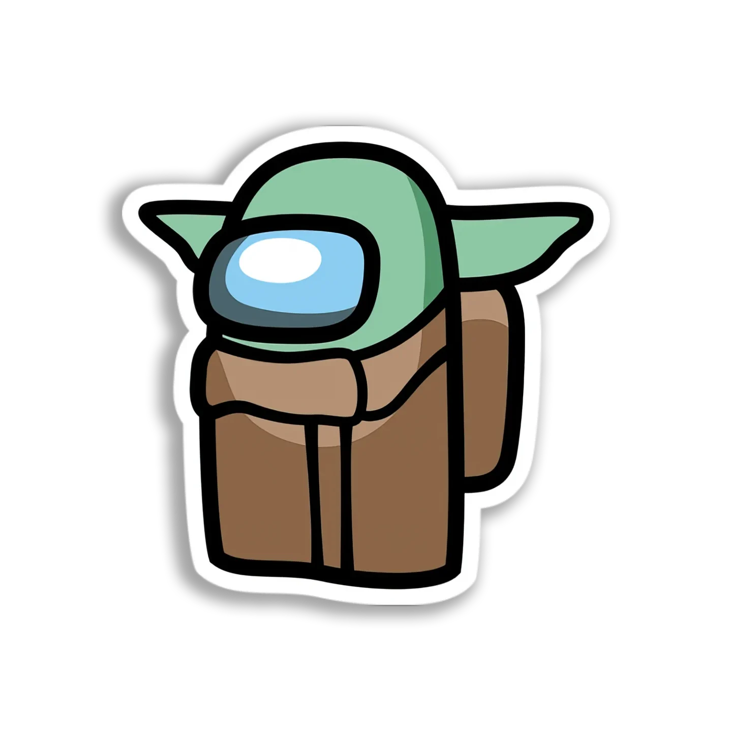 Among Us Yoda Crewmate Sticker