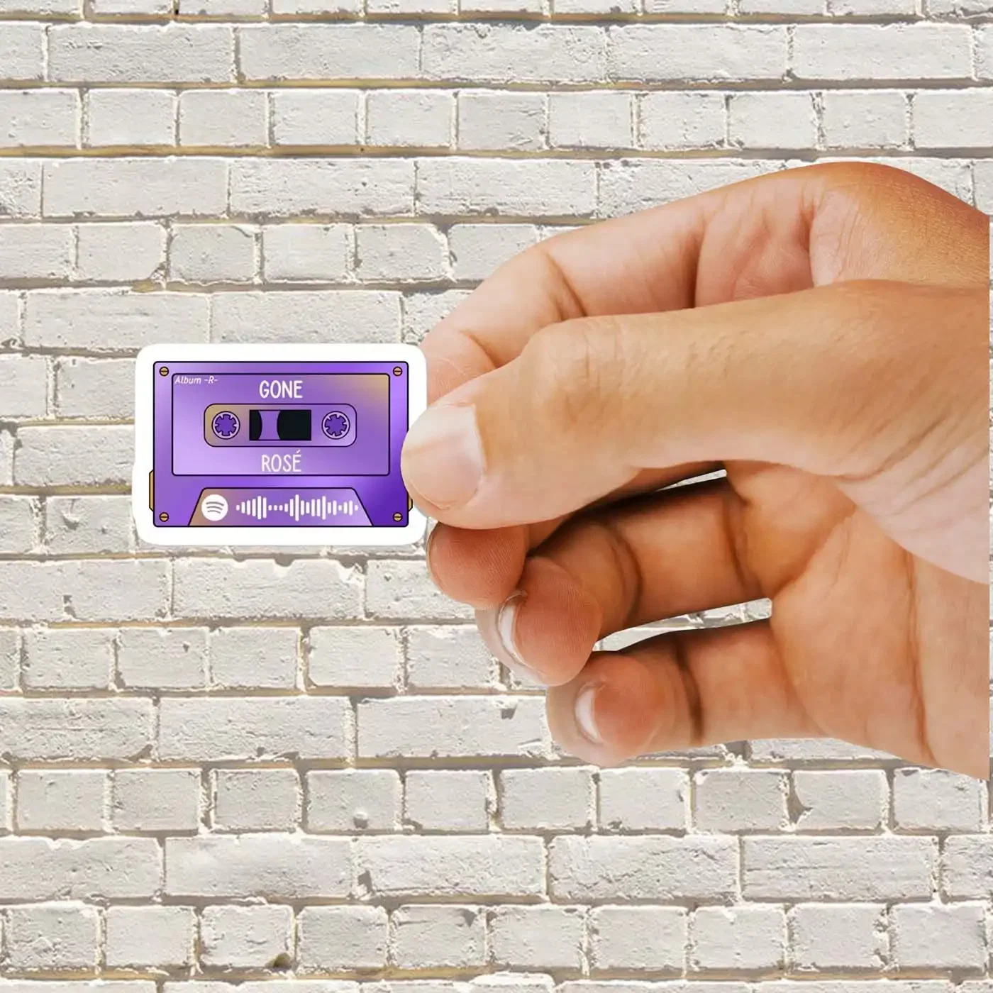 Gone Rose Cassette Sticker