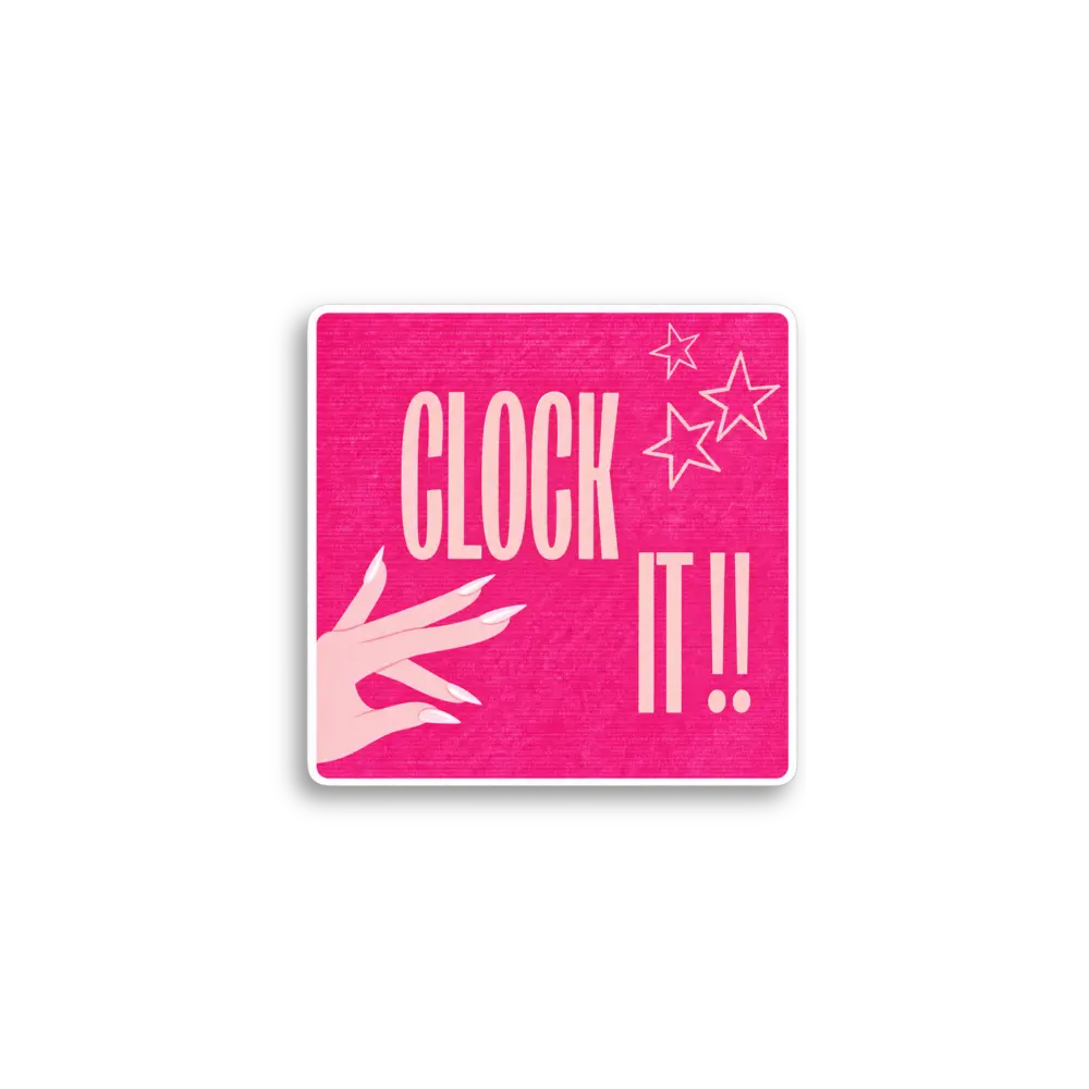 Clock It Sticker