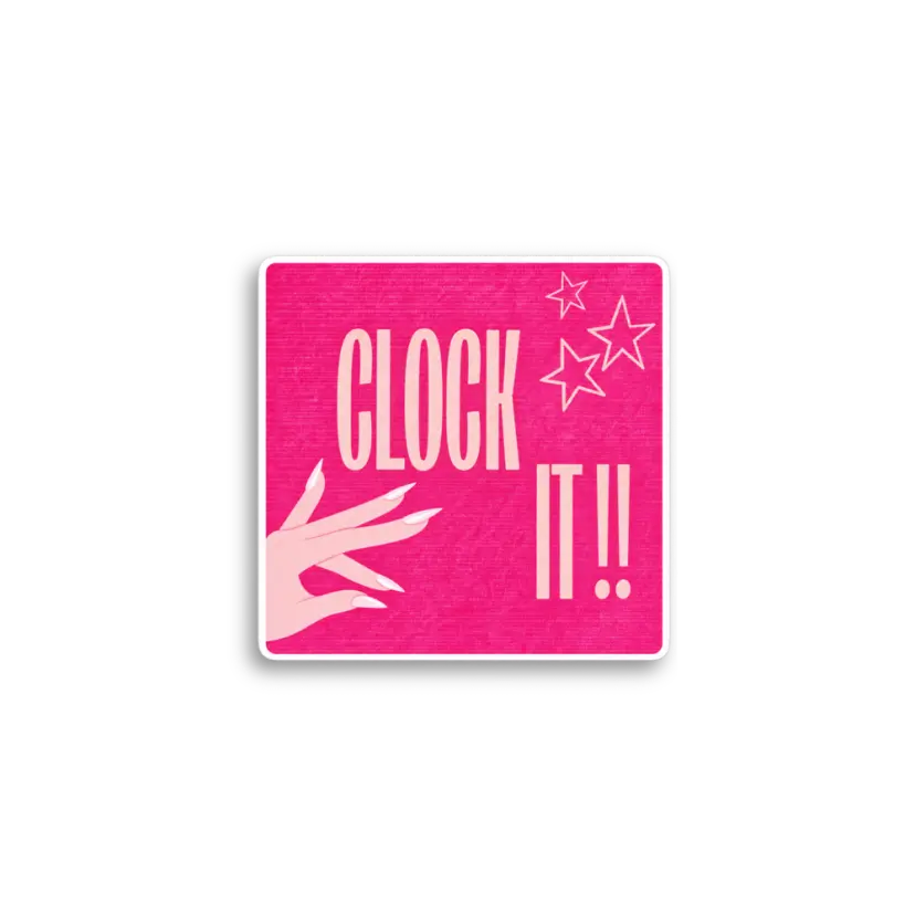 Clock It Sticker