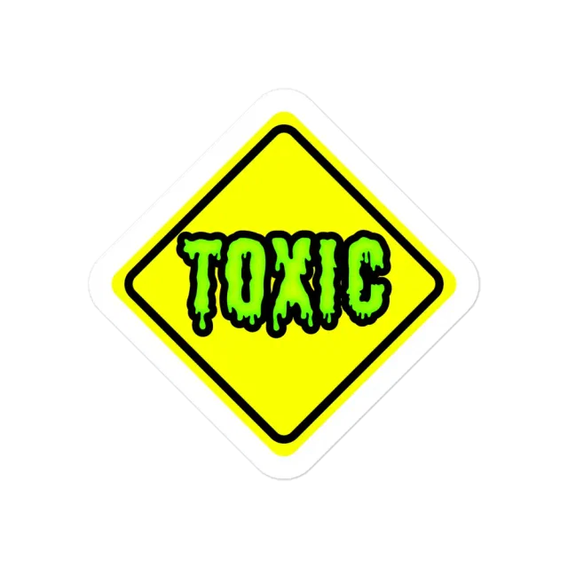 Toxic Road Sign Sticker