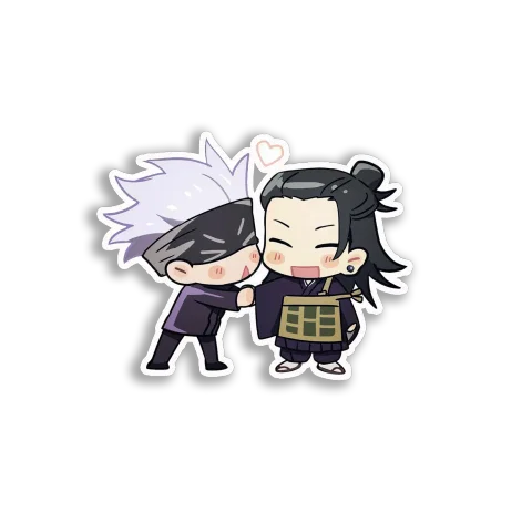 Anime Boy Chibi Couple Sticker