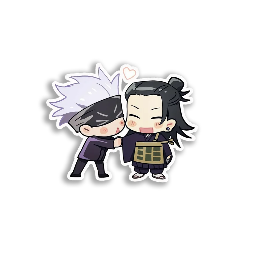 Anime Boy Chibi Couple Sticker