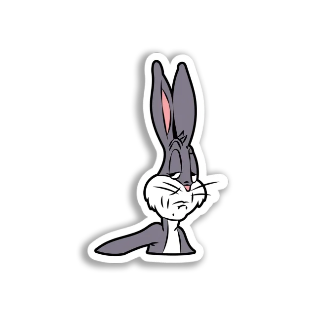Bugs Bunny Bored Sticker