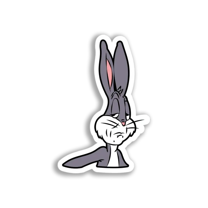 Bugs Bunny Bored Sticker