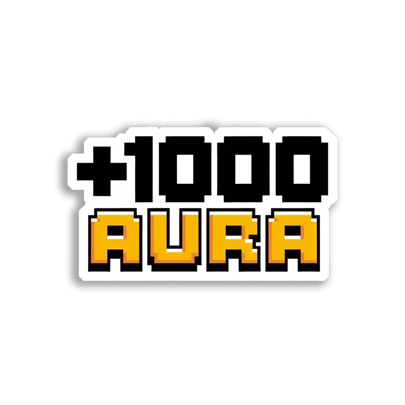 +1000 Aura Boost Sticker