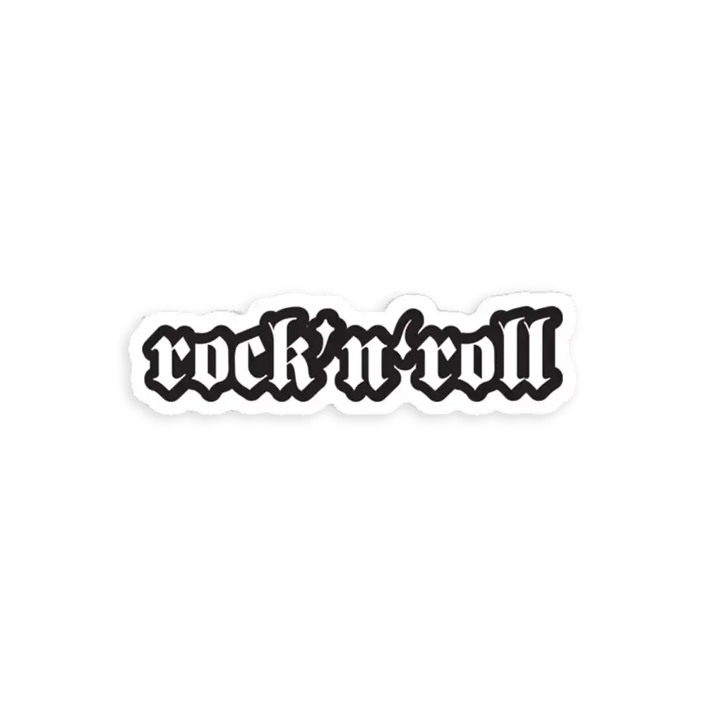 Rock and Roll - Cool Motorcycle Or Rock Sticker