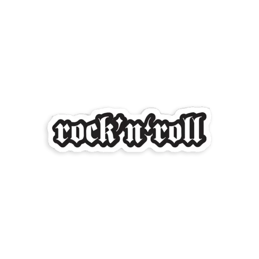 Rock and Roll - Cool Motorcycle Or Rock Sticker
