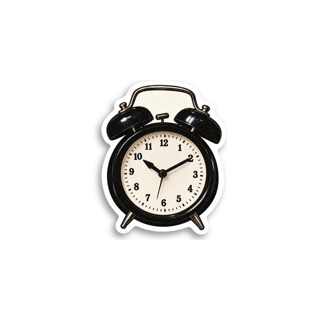Retro Clock Sticker