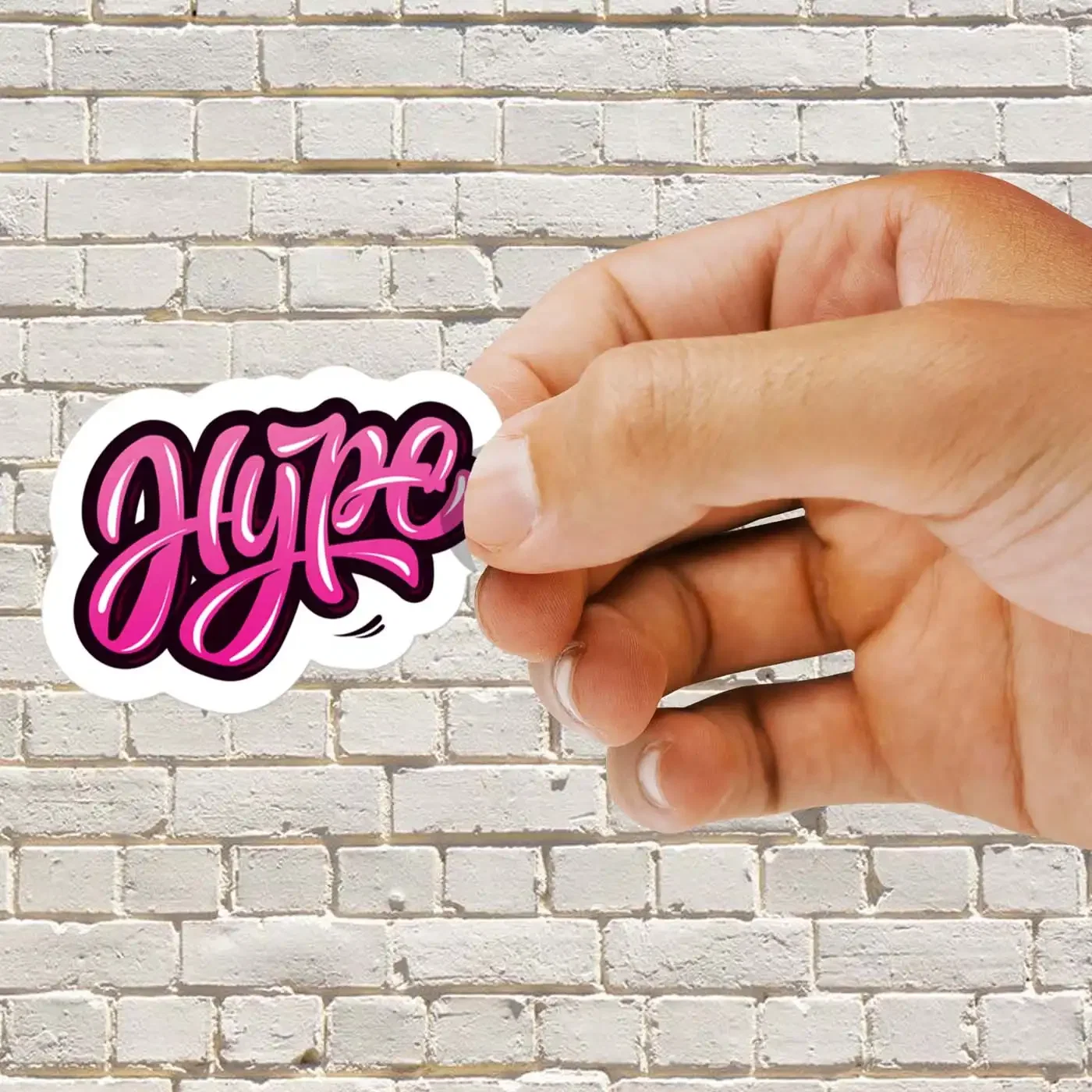 Hype Graffiti Style Sticker