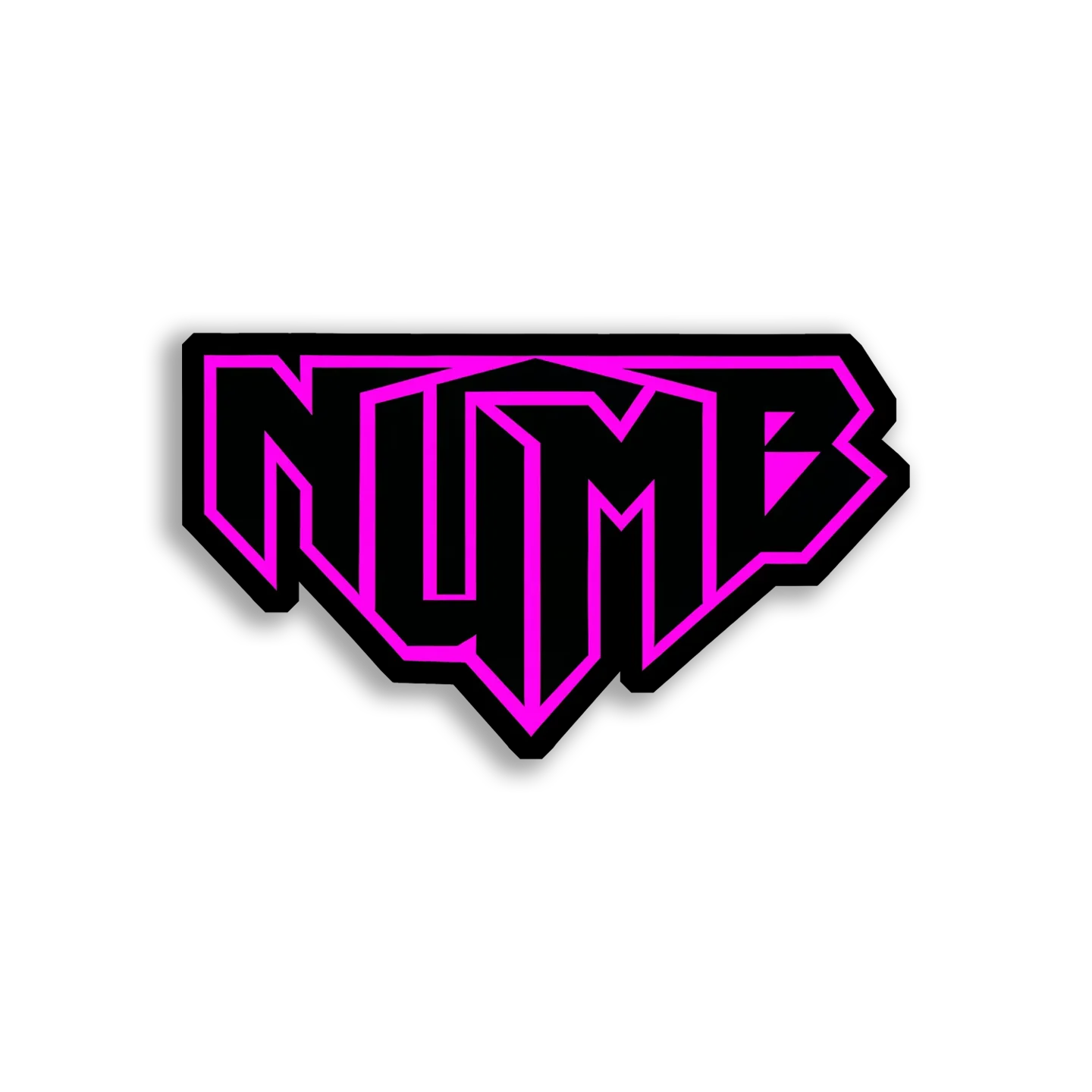 Numb in Hot Pink Sticker