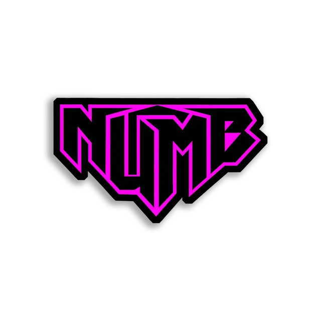 Numb in Hot Pink Sticker