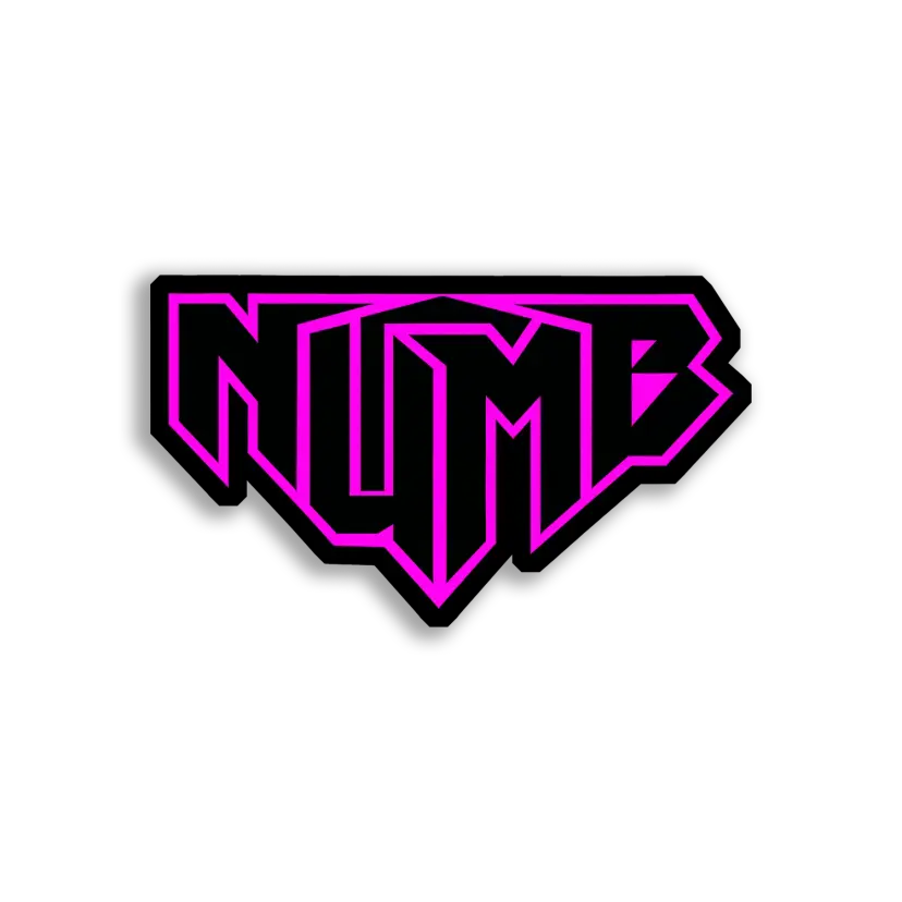 Numb in Hot Pink Sticker
