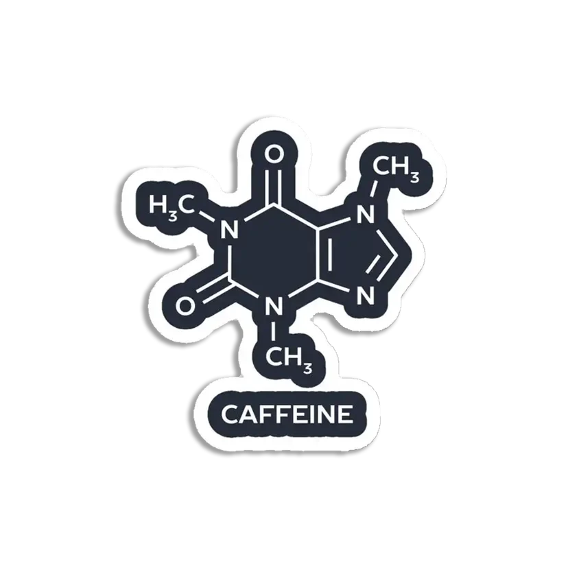 Caffeine Sticker