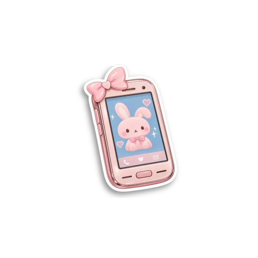 Bunny Phone Sticker