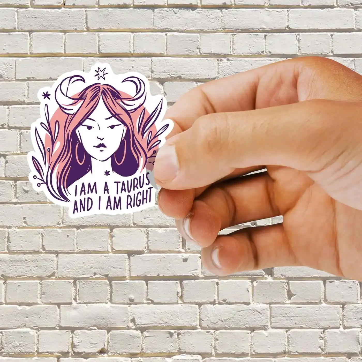 I am Taurus and I am right Zodiac Sticker